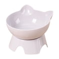 thumbnail image 2 of Cat Bowl Plastic Inclined 15° Neck Pain Relief Slow-Feed Non-Slip Base for Flat Face Cats Small Dogs by MPOISVA, 2 of 6