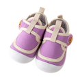 thumbnail image 2 of Siilsaa Infant Shoes Barefoot Shoes Breathable Sneakers Hook and Loop Lightweight Walking Shoes Slip On Tennie Shoes Protect Toes Cartoon School Shoes Purple,9, 2 of 8