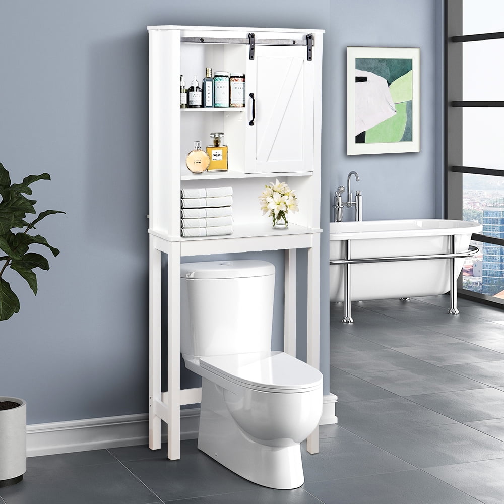 Modern Over The Toilet Space Saver Organization Wood Storage Cabinet for  Home, Bathroom - Bed Bath & Beyond - 34988797