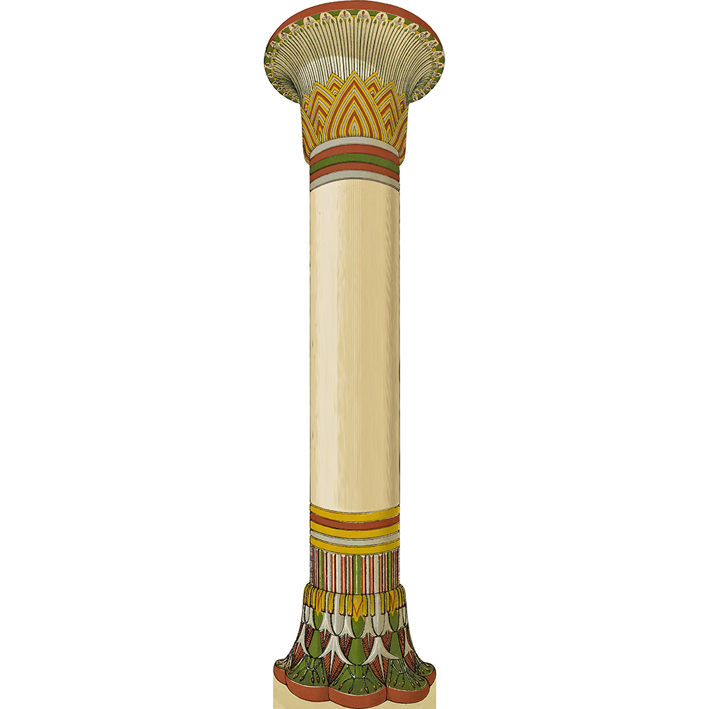 H13135 90in Ancient Egypt Column
