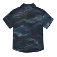 thumbnail image 2 of Dailycode Small Short Sleeve Button Down Shirts Navy Blue and Gold Marble Casual Shirt 3-10 Years, 2 of 9