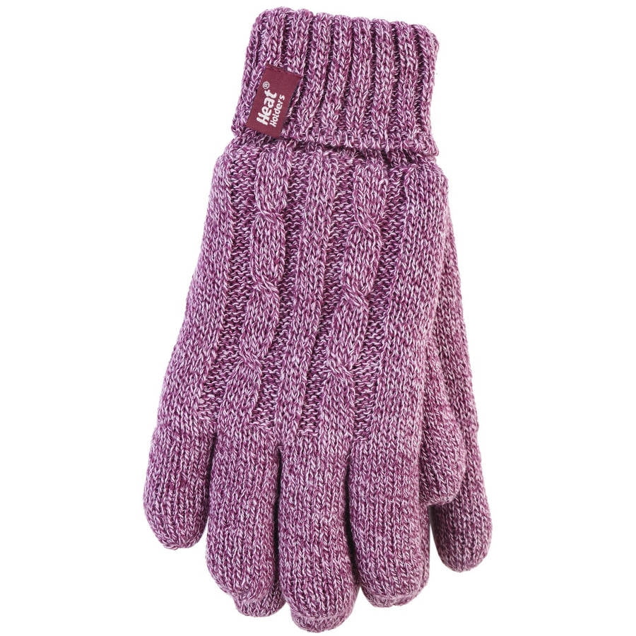 Grabber Heat Holders Women's Knit Gloves, Rose by Grabber