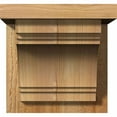 thumbnail image 2 of 8"W x 8"D x 8"H Pescadero Rough Sawn Corbel w/Backplate, Western Red Cedar, 2 of 9