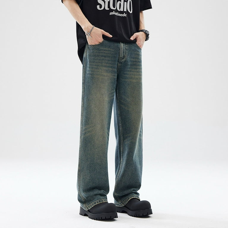 パンツ 2000's archive paint design denim pants MEOKIM Women's Denim Pants Y2K Jeans Retro Embroidered