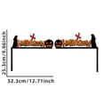thumbnail image 4 of 2pcs Halloween Door Frame Decoration Set, Glitter Gothic Happy Halloween Wall Art Decor Halloween Corner Sign Bathroom Decor for Indoor Outdoor Door Window, 4 of 5