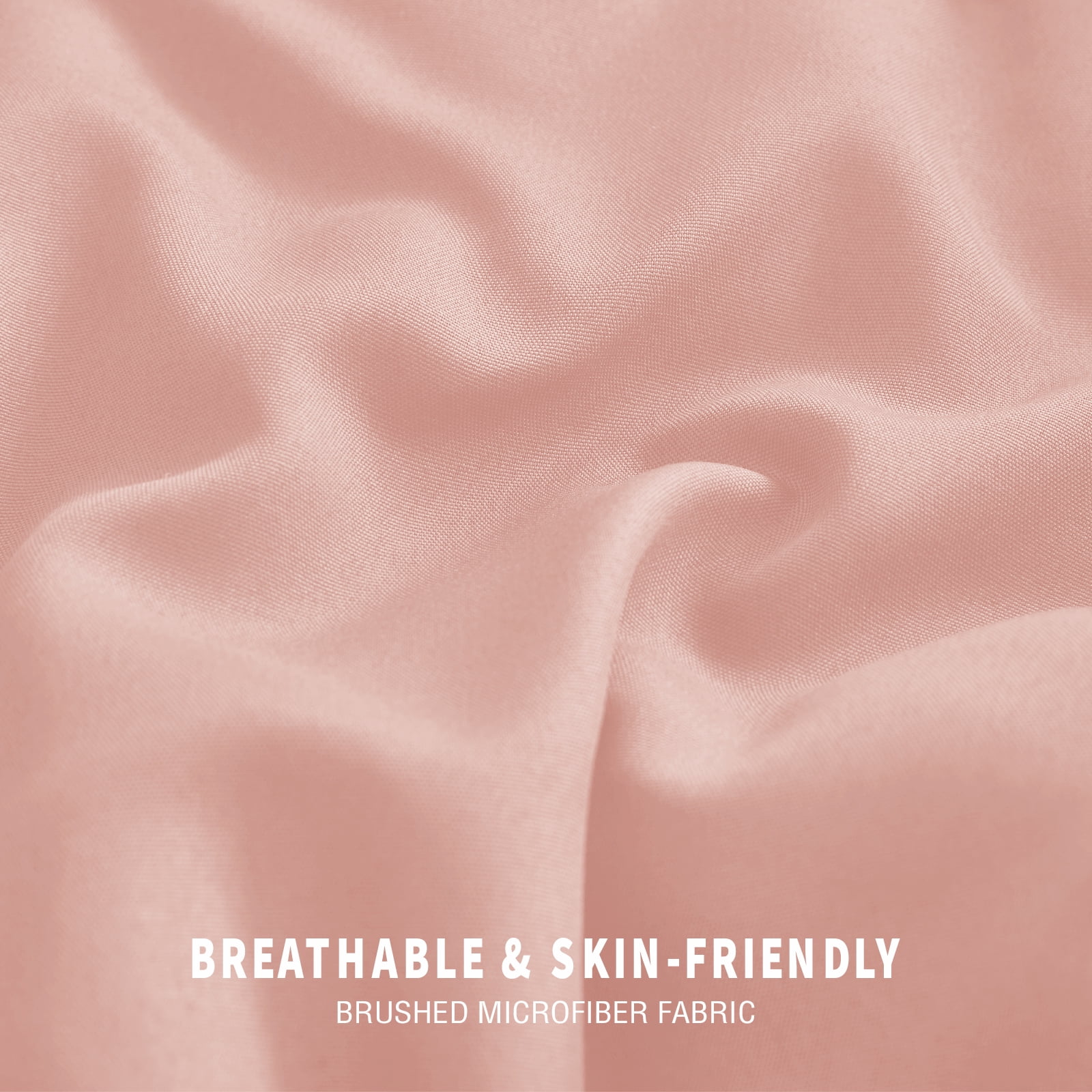 Exclusivo Mezcla Lightweight Reversible 3-Piece Comforter Set All Seasons, Down Alternative Comforter with 2 Pillow Shams, Full Size, Blush Pink/Light Grey