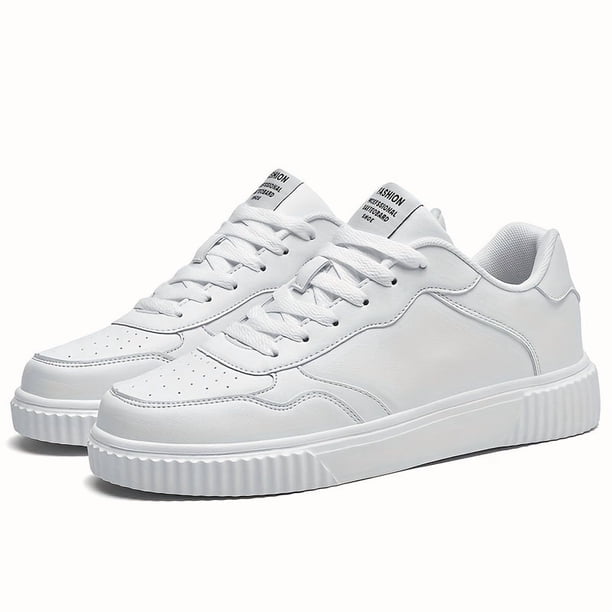 Zapatillas de skate de estilo urbano para hombre, de caña baja y bloques de color, cómodas, antideslizantes e informales con cordones para actividades al aire libre.
