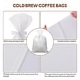 thumbnail image 4 of 60PCS Commercial Cold Brew Coffee Bags with Drawstring, 20" X 20" Disposable Coffee Filters for 5 Gallon Buckets and Commercial Model Cold Brew Coffee Makers, 4 of 4