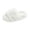 White, variant on Kids Fluffy Slide Sandals Wide Fuzzy Strap Slippers Thick Platform Sole Comfortable Open Toe House Shoes Non Indoor Outdoor Footwear for Girls Boys