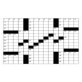 thumbnail image 4 of Word Search Puzzle Ceramic Toothbrush Holder, Blank Newspaper Style Crossword Theme Numbers in Word Grid, Decorative Versatile Countertop for Bathroom, 4.5" X 2.7", Black and White, 4 of 4