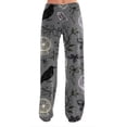 thumbnail image 5 of QWKLEAJ Halloween Pajama Pants Women Flannel Lounge Sleepwear Loose Fit Elastic Waist Long Trousers Holiday Party Casual Home Wear Cute Pumpkin Print Cozy Winter Bottoms, 5 of 5