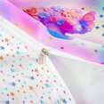 thumbnail image 4 of meiyoeat 3D Flower Butterfly Letter T Twin Duvet Cover for Girls, Rainbow Stars Twin Bedding, Colorful Star Reversible, 2-Piece, 1 Duvet Cover and 1 Pillowcase, 4 of 6