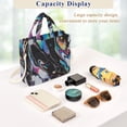 thumbnail image 5 of FORMRS Womens Corduroy Tote Bag Crossbody Shoulder Handbag with Pocket, Black, 5 of 7
