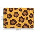 thumbnail image 5 of Yellow and Black Of Leopard Print Flannel Non Slip Door Rugs,Washable Door Mats Indoor,Decorative Door Mats,Dirt-Resistant and Absorbent Doormat for Entrance,Bedroom,Kitchen,Bathroom,23.5"x16", 5 of 5