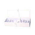 thumbnail image 3 of GUOOL Empty Flower Gift Box Mother's Day Elegant Fillable Gift Box for Anniversary White, 3 of 8