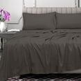 thumbnail image 3 of Royale Linens 300 Thread Count 100% Long Staple Combed Cotton Flat Sheet - Super Soft - Top Sheet - Full Flat Sheet Sold Separately - Breathable, Cool & Crisp Percale Flat Sheet Only (Full, Grey), 3 of 10