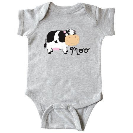 

Inktastic Moo says the cow Gift Baby Boy or Baby Girl Bodysuit