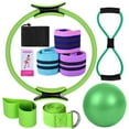 thumbnail image 1 of Fiudx Set de Yoga, Paquete Completo de Pilates con Aro Mágico, Bandas para Glúteos y Pelota de Yoga de 25 Cm para Estiramientos. Solución de Fitness para El Hogar, Ideal para Todos Los Niveles., 1 of 2