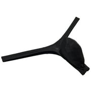 Botmois Mens Slim T-back Male Pouch Enhancing Thong Shiny Bikinis Solid G-strings Underwear Ice Silk Tanga Black M