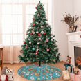 thumbnail image 7 of Rateoe Cute Conch Print Christmas Tree Skirt 48" for Xmas Holiday New Year Party Circle Tree Mat Ornaments Decoration, 7 of 7