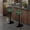 Green, variant on Bar Stools Set of 2 Microfiber Leather Counter Height Bar Stools with Round Seat Adjustable Swivel Backless Barstools Modern Tall Bar Chairs for Kitchen Island Green(24-33 Inch,330lbs)