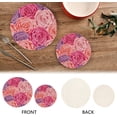 thumbnail image 4 of FREEAMG Rose Round Trivets Pot Holders 2 Pcs, Heat Resistant Cotton Thread Weave Trivets for Hot Dishes, Cooking, Baking, Farmhouse, Kitchen Decor, 4 of 7