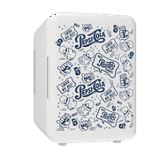 Pepsi Wheeled MIS150PEP Corded Electric Plastic 4 liters Mini Personal Fridge Cooler