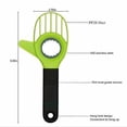 thumbnail image 3 of 3 in 1 Avocado Slicer Tool,Avocado Pit Remover and Cutter as knife peeler scoop with Comfort-Grip Handle (Green-(Slicer+Saver)), 3 of 6