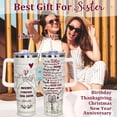 thumbnail image 2 of Best Friend Birthday Gifts Female, Bestie Gifts 40 oz Bestie Tumbler with Handle and Straw, Best Friend Travel Mug Friendship Gifts for Women, Vacuum Stainless Steel Insulated Cup, 2 of 6