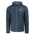 thumbnail image 2 of Men's Cutter & Buck  Heather Navy New York Yankees Stars & Stripes Mainsail Sweater-Knit Full-Zip Hoodie, 2 of 3