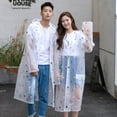 thumbnail image 3 of Poncho Imperméable Portable pour Adulte avec Capuche et Manches, Léopard, L, 3 of 6