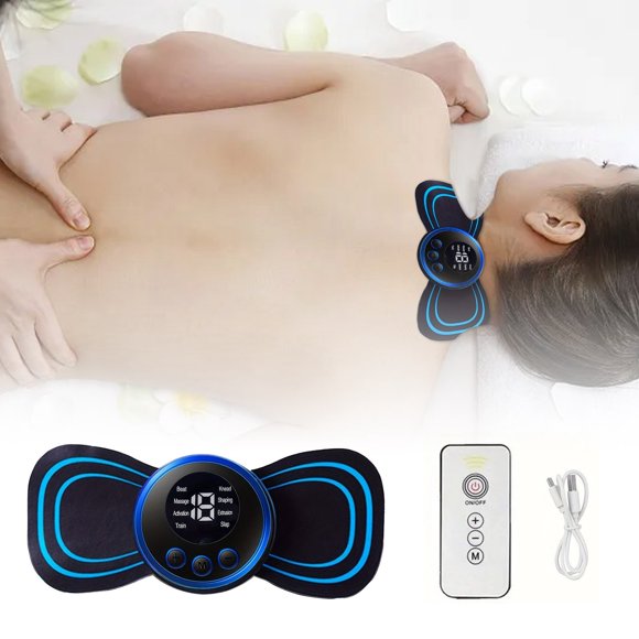 Mini masajeador muscular, material ABS, 19 velocidades, 8 modos, tecnología TENS, alivia la fatiga de brazos, piernas, hombros y zona lumbar, recargable por USB, portátil, para deporte y fitness