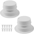 thumbnail image 1 of 2PCS RV Plumbing Vent Cap Kit with Screws,Weatherproof RV Roof Vent Cover Replacement for Efficient Ventilation,Universal RVs Vents Covers for Roof Most RVs/Trailers/Campers,White, 1 of 7