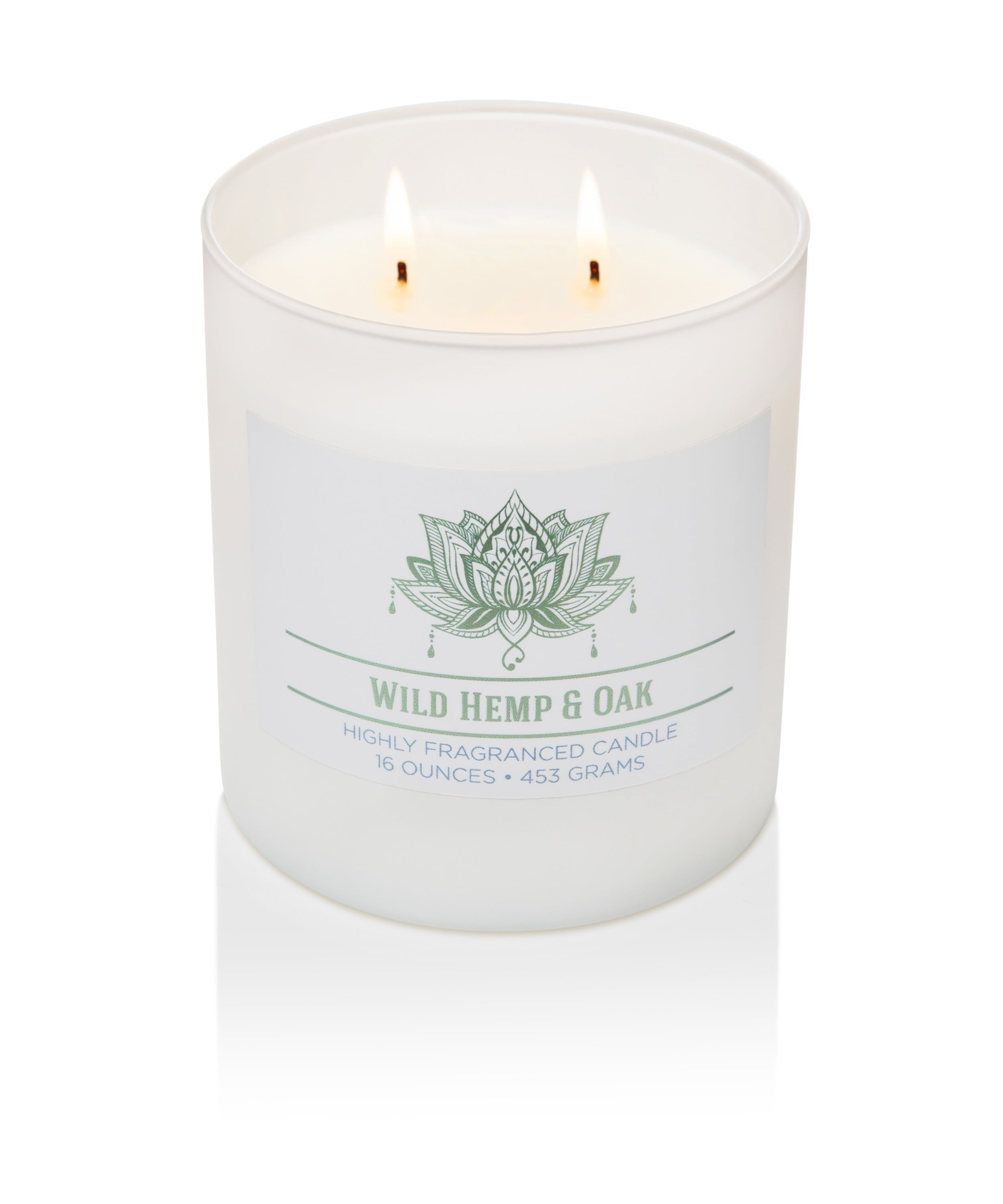 Colonial Candle Wild Hemp & Oak Scented Jar Candle, Scented Candles with Aromatic Fragrance and Two Premium Cotton Wicks, Wellness Collection, Woody Fragrance, 16oz - Up To 60 Hours Burn