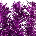 thumbnail image 5 of Northlight Pre-Lit  Artificial Tinsel Christmas Garland - 9' x 8" - Purple - Clear Lights, 5 of 7