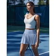 thumbnail image 5 of Pinspark Womens Skorts Pleated Tennis Skirts High Waisted Golf Skort with Shorts Underneath Mini Skater Skirt, 5 of 6