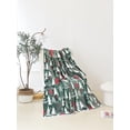 thumbnail image 5 of Elegant Comfort Reversible and Plush Flannel Fleece-Winter Christmas Sherpa Throw- Lightweight Soft and Cozy-Holiday Decorative Throw, Perfect for Lounging, 50 x 60 inches, Hunter Christmas Tree, 5 of 6