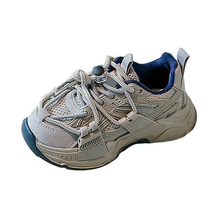 eileial Girls  Sneakers Children s Casual Sports Shoes Tennis Shoes for Girls Gray 7-8 Years