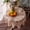 Golden, variant on Rectangle Small Table Cloth Lace Macrame Vintage Tablecloth Shabby Chic Embroidered Oblong Table Cover for Wedding Banquet Holiday Long Dinner Tables (Golden, 33 Inch Round)