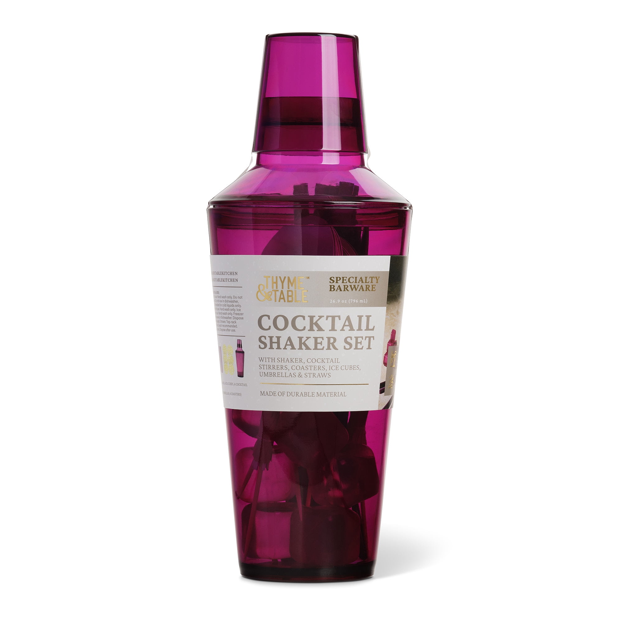 Thyme & Table 31-Piece Purple Cocktail Shaker Set
