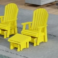 thumbnail image 3 of Wildridge Heritage Gliding Footrest, Lemon Yellow - Outdoor Weather Resistant HDPE Ottoman for Adirondack Chair, 3 of 4