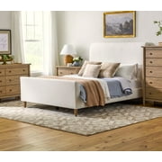 My Texas House Monroe 3 Drawer Nightstand with USB, Brushed Oak Finish