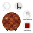 thumbnail image 4 of Yiaed fall Maple Print Bone China Decorative Plate Ceramic Dinner Plates Art Crafts with Display Stand-7in, 4 of 6