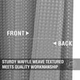 thumbnail image 5 of Curtainking Waffle Weave Textured Curtains 84 inch Farmhouse Light Filtering Drapes for Living Room Bedroom Grommet Window Curtain 2 Panels Grey, 5 of 7