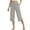 Gray, variant on Wyobmus Capris Pants for Women Summer Casual Workout Wide Leg Capri Yoga Pants Quick Dry High Elastic Waist Training Crop Pants With Pockets S-2X Dark Gray