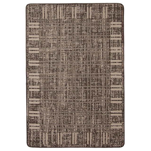 Solea Chocolate Polypropylene Rug 3'3" x 4'7"