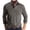 Coffee, variant on YODETEY Men's Long Sleeve Contrast Collar Polos Shirt with Pockets, Everyday Wear Long Sleeve Polos Collar Casual Tops,Big and Tall Black,Size XXL