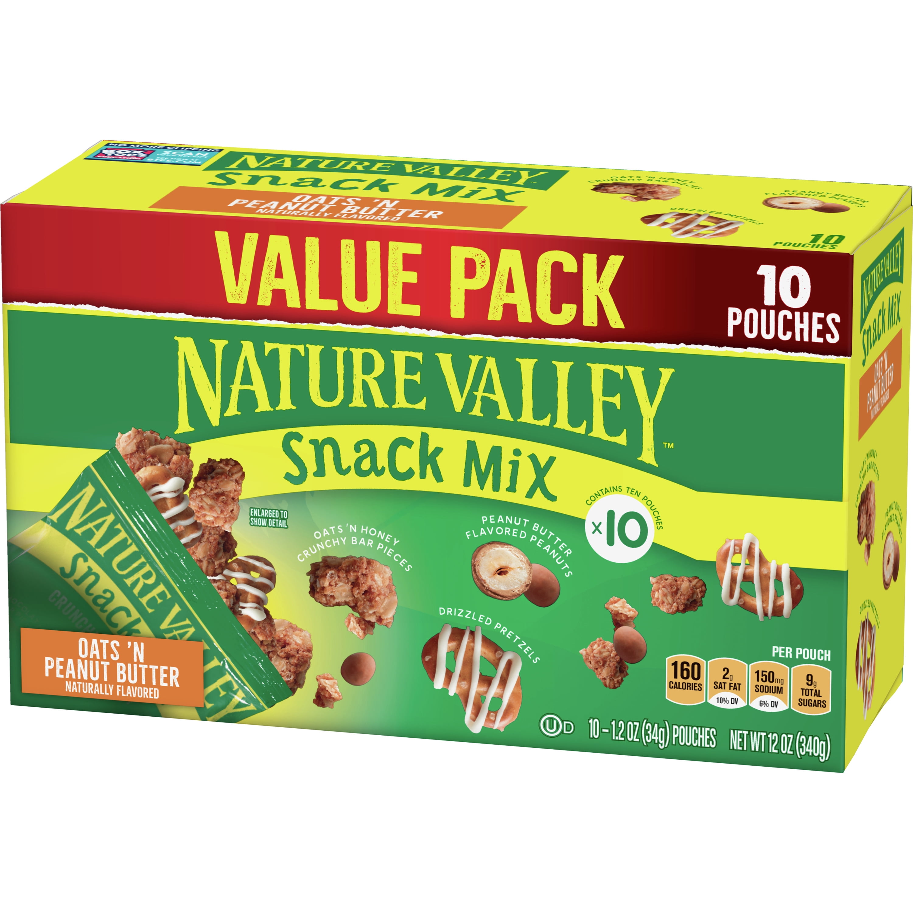Nature Valley Crunchy Oats 'N Peanut Butter Snack Mix 10 Count