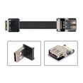 thumbnail image 2 of Xiwai Down Angled USB 2.0 Type-A Male to Female Extension Data Flat Slim FPC Cable for FPV and Disk and Scanner and Printer, 2 of 7