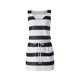 thumbnail image 2 of VISgogo Vestido casual de verano para mujer sin mangas con cuello en V profundo con cordón a rayas con bolsillos VISgogo  moda, 2 of 9
